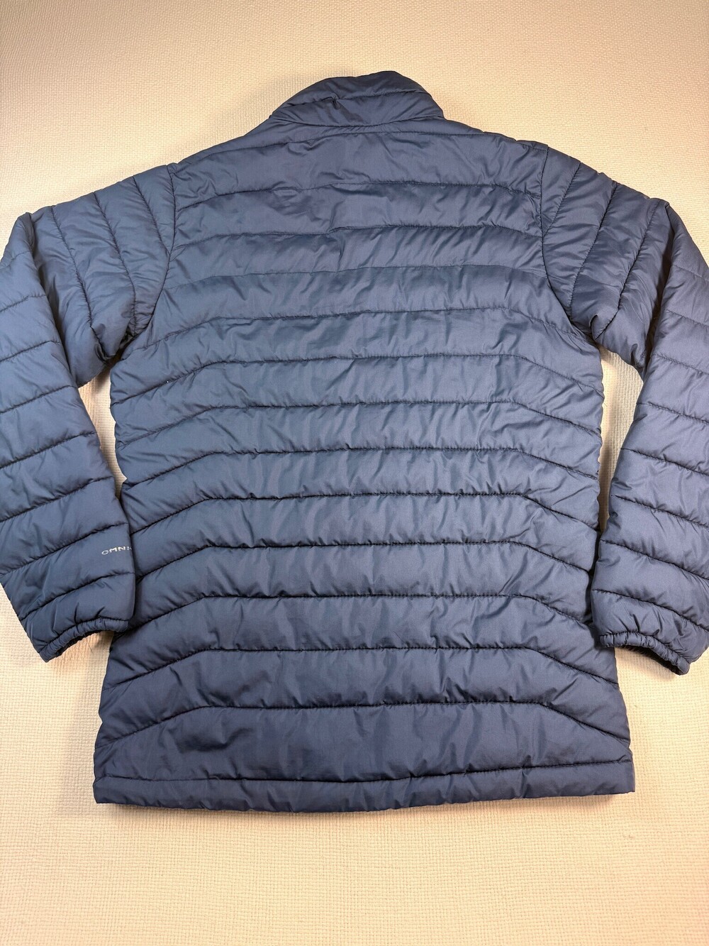 Columbia Omni-Heat Men's Small Navy Blue Quilted Puffer Jacket packable winter - Picture 7 of 7